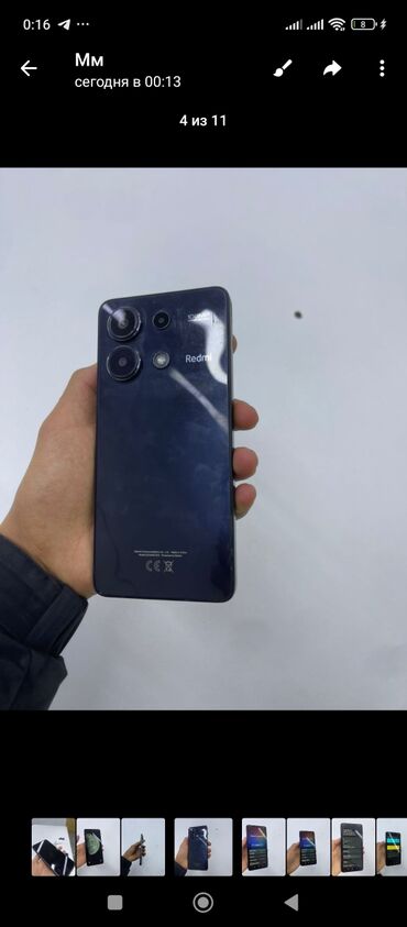 Redmi: Redmi, Redmi Note 13, Б/у, 256 ГБ, цвет - Черный, 2 SIM — 4