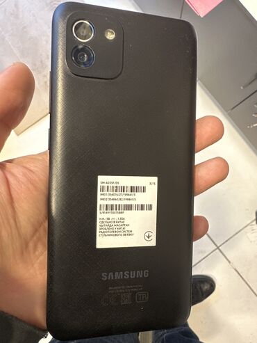 telefon aksesuarları ucuz: Samsung Galaxy A03, 32 GB, rəng - Qara