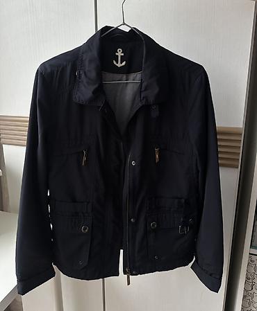 navy: Женская куртка Massimo Dutti, тёмно-синяя (navy), лёгкая демисезонная — 1