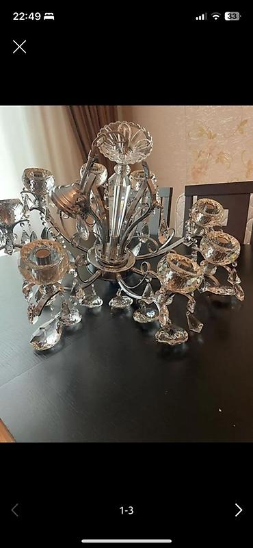 Çılçıraq, 10 və daha çox lampa, Metal