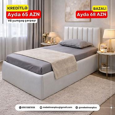 Çarpayılar: Yeni, Təknəfərlik çarpayı, Bazalı, Matras ilə, Azərbaycan — 8