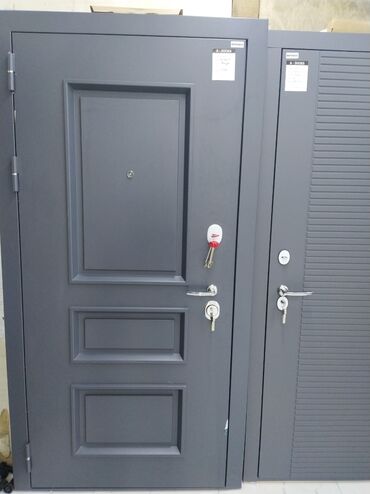 qapı setkaları: Metal giriş qapısı – BRONEX, A-DOORS - Model: Omega - Rəng: Antrasit