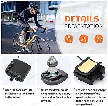 rama velosiped: SunDING Velosiped Kompüteri – simli sürət və məsafə ölçən — 4