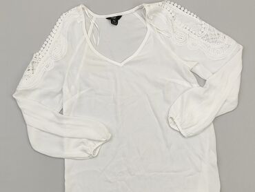 białe bluzki z długim rękawem reserved: Bluzka Damska, F&F, S, stan - Dobry
