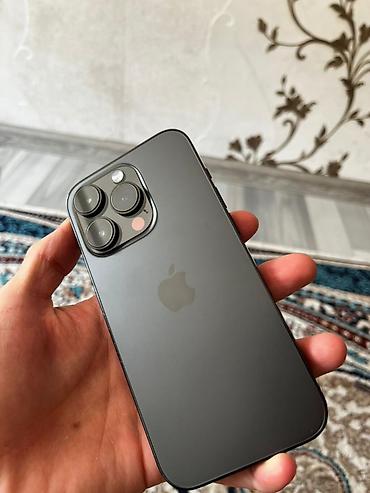 IPhone 14 Pro, Б/у, 128 ГБ, Black Titanium, Защитное стекло, Чехол, 90 %