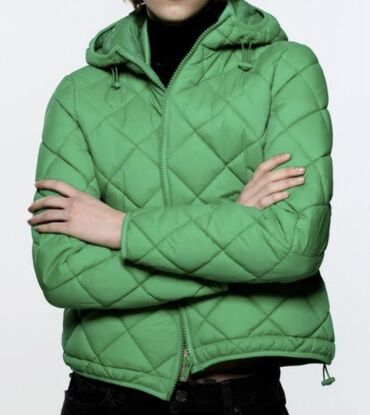 мужская куртка zara: Куртка XS (EU 34), цвет - Зеленый