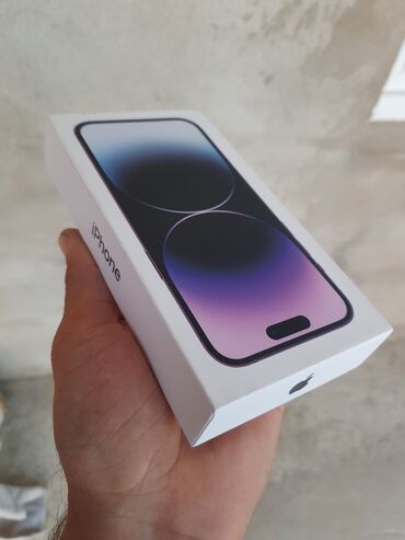 apple 15 qiymeti: IPhone 14 Pro, 256 GB, Deep Purple, Face ID
