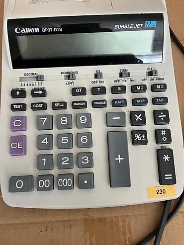 Druga oprema za računare i laptopove: Canon BP37-DTS Bubble Jet računarski kalkulator sa štampom - — 5