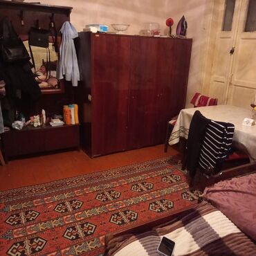 аренда дома на длительный срок: 1 otaqlı mənzil – tam mebel və texnika ilə - Otaq: geniş yataq və tək