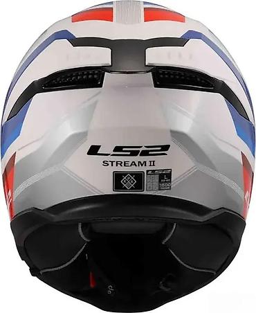 strelica: LS2 Stream II integralna moto kaciga – bela sa sportskim — 8