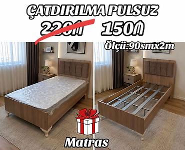 Yeni, Təknəfərlik çarpayı, Matras ilə lalafo.az -da Yeni, Təknəfərlik çarpayı, Matras ilə