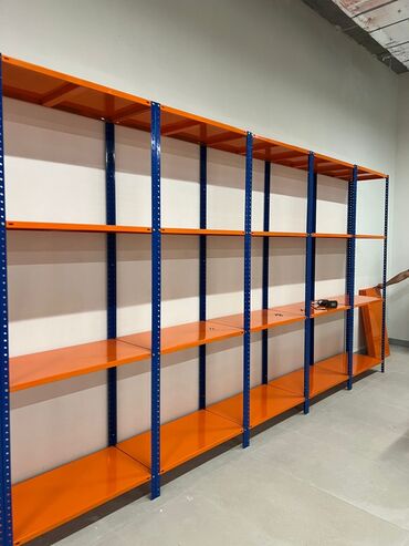Sifarişlə stelajlar: Anbar və mağazalar üçün metal rəf sistemi - Material: qalın metal — 3