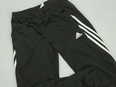 buty sportowe czarne adidas: Спортивні штани, Adidas, 12 р., 146/152, стан - Хороший