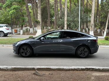 Digər nəqliyyat: Tesla Model 3 – elektrik sedan - Korpus rəngi: tünd boz (metallic) -
