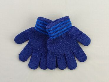 niebieska czapka zimowa: Gloves, 12 cm, condition - Good