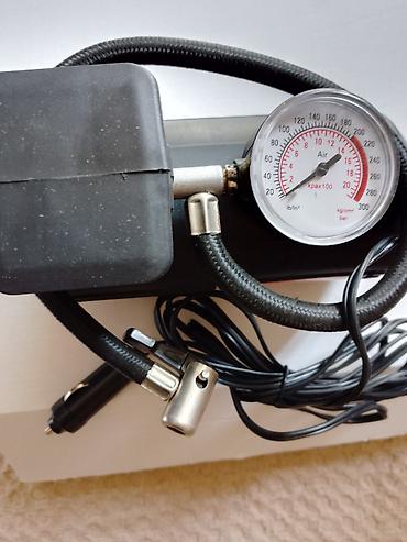 burbul: Prenosni auto kompresor za vazduh – 12V, sa ugrađenim manometrom - — 3