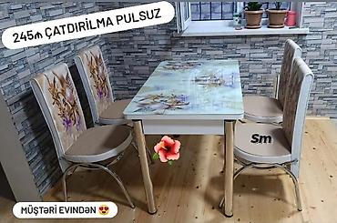 Masalar və oturacaqlar: Kuxna masa desti — 1