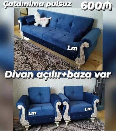 ikinci el salon kreslolari: Yeni, Divan, 2 kreslo, Bazalı, Açılan