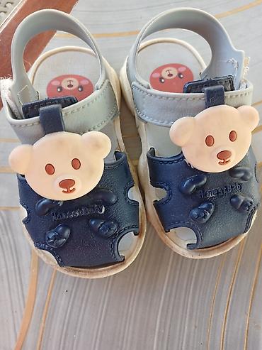 uşaq paltari: Uşaq sandaleti - Model: Honess Baby - Rəng: Göy üst hissə, açıq boz — 1