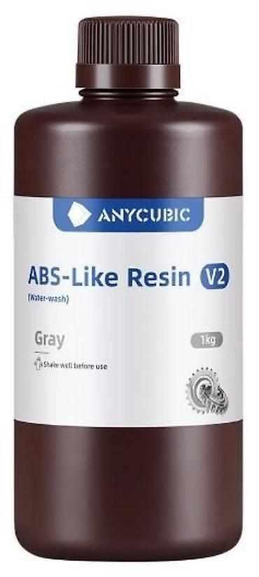 epoksid qətranı qiyməti: Anycubic ABS Like Water-Wash Reçine V2, Boz – 1 kq 3D resin basqı — 1