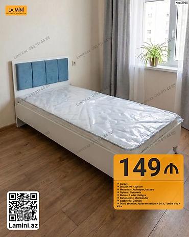 Mebel: La Mini – Minimalist tək nəfərlik çarpayı - Ölçü: 90 × 200 sm - — 1