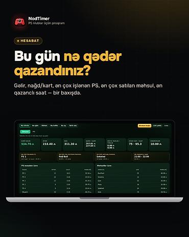 kompüter təmiri: PlayStation klublar üçün idarəetmə proqramı — NodTimer 🎮 ✅ Hər — 5