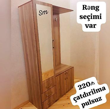 стильная прихожая мебель: Dəhliz üçün çoxfunksiyalı giriş mebeli dəsti. Kompozisiyaya asılqan — 3