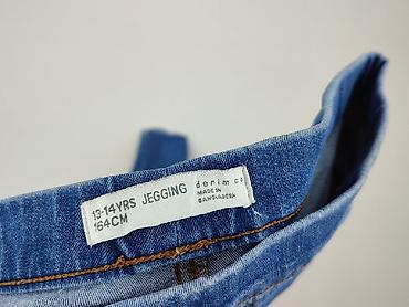 black jeans: Spodnie jeansowe, DenimCo, 14 lat, 164, stan - Bardzo dobry — 4