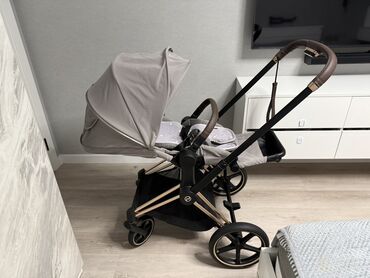 cybex автолюлька: Коляска, цвет - Черный, Б/у