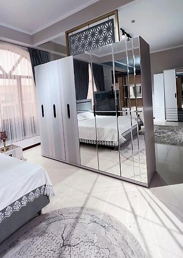 Спальные гарнитуры: Спальный гарнитур, Двуспальная кровать, цвет - Серый — 10