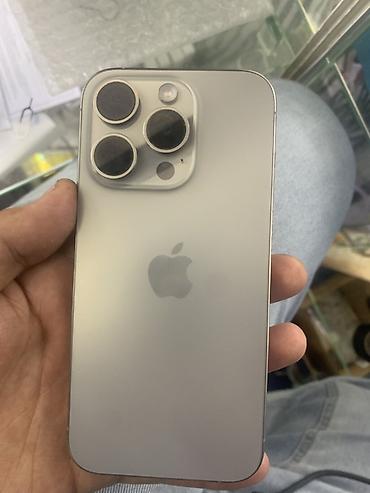 айфон продам: IPhone 15 Pro, Б/у, 128 ГБ, Natural Titanium, 81 % — 1