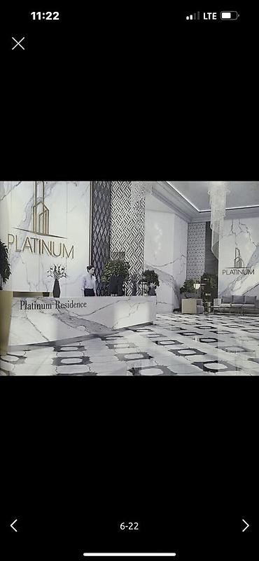 платинум резидентс: 1 комната, 48 м², Асанбай мкр Элитка, 3 этаж, ПСО (под самоотделку) — 1