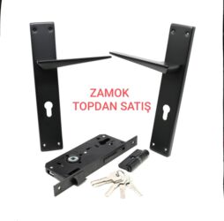 Qapı dəstəkləri: Qapı zamoku və tutacaq dəsti – topdan satış Məhsulun tərkibi: - 2