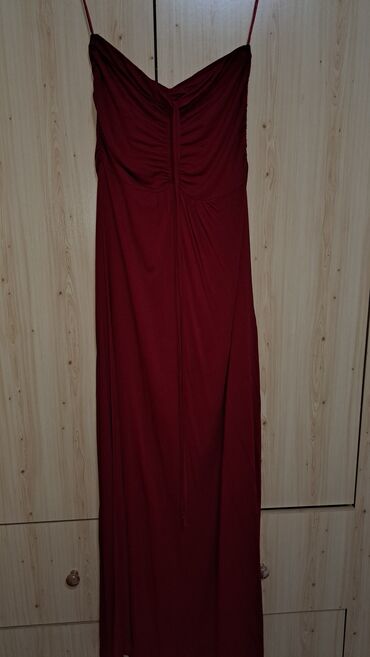 haljine na kopcanje: XS (EU 34), bоја - Crvena, Večernji, maturski, Top (bez rukava)