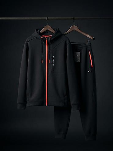 leopard 7: Мужской спортивный костюм, L, Lining, Новый, цвет - Черный, Самовывоз, Платная доставка — 1