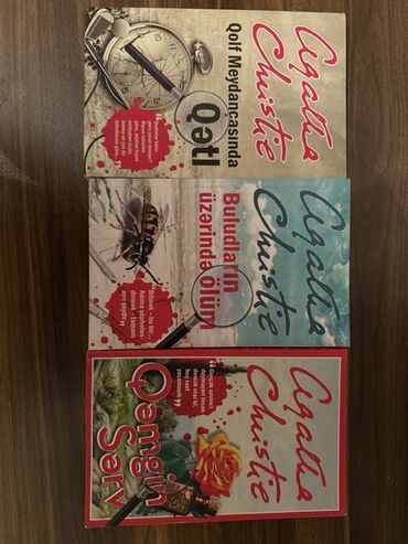 qaşıq desti: Agatha Christie kitabları – 3 detektiv roman dəsti - Müəllif: Agatha