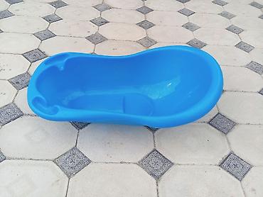 deri plas: Uşaq vannası – mavi rəngdə, ergonomik formalı plastik. Xüsusiyyətlər — 2