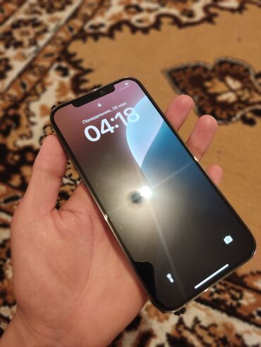 12 про 128: IPhone 12 Pro Max, Б/у, 512 ГБ, Серебристый, Чехол, Защитное стекло, Коробка, 80 %