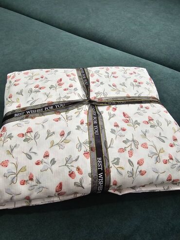 Комплекты постельного белья: Муслиновые постельное белье с нежными цветочными принтами - Материал — 8