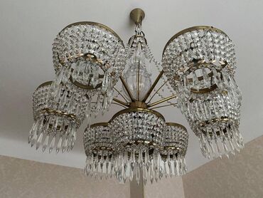 lüstralar: Çılçıraq, 7 lampa, Xrustal