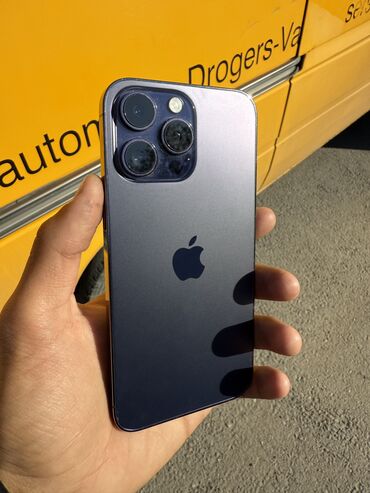 с дефектом: IPhone 14 Pro Max, Колдонулган, 128 ГБ, Deep Purple, Коргоочу айнек, Каптама, Куту, 100 %