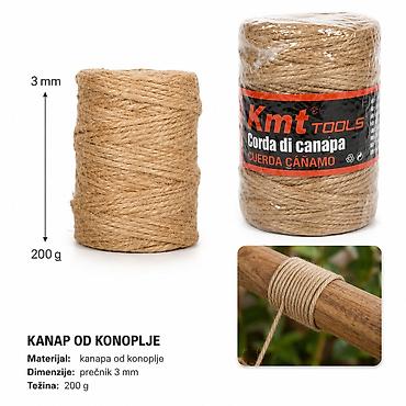 KMT Uže od jute 3 mm – 200 g (SKU: 5403779, EAN: ) Prirodno uže od