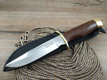 охотничий арбалет: Нож Финка от Ворсмы _BH-026-1 сталь 95х18, рукоять дерево+латунь