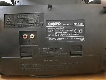 maqnitafon kasset: SANYO BIG-300K Kaset maqnitafon, radio. əla vəziyyətdədir. Radio-kaset — 2