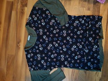helanke l: Ženska bluza sa cvetnim printom - Model: dugačka bluza/duga majica - — 1