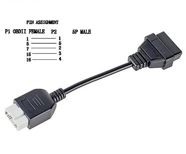 obd 16: Хонда Honda 5 pin переходник на OBDII 16 pin. Новый. Телефон О 7 О 7 — 1