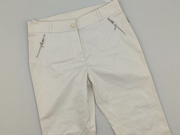 legginsy prążkowane push up: Material trousers for women, size L (EU 40)