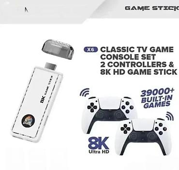 mega jack igri: MINI KONZOLA WIRELESS 8K ULTRA HD X6 | Ova igrac a konzola podržava — 1