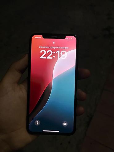 islenmis plansetlerin satisi: IPhone Xs Max, 64 GB, Qara, Face ID — 2