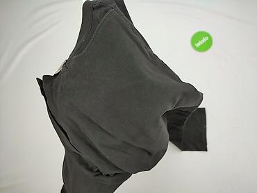 czarne cargo pull and bear: Spodnie materiałowe damskie, rozmiar XL — 6